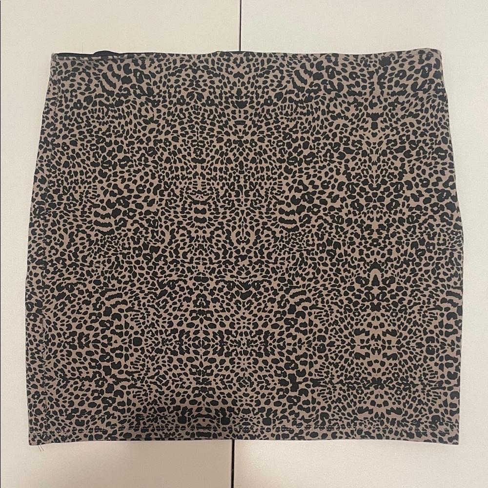 Zara Animal Print Mini Skirt